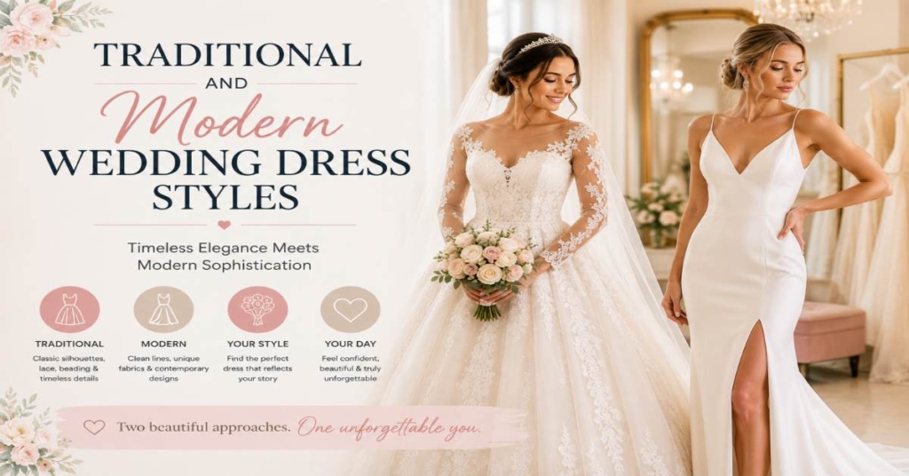 Traditional and Modern Wedding Dress Styles